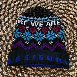 Desigual Knit Beaded Hat
